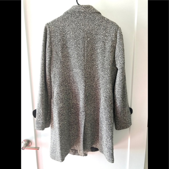JLo - Black & White speckled Wool Pea coat 🧥 - Picture 5 of 5